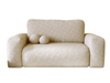 Schlafsofa 190 cm breit modern TEDIS Creme