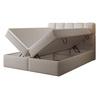 Boxspringbett mit Bettkasten 160x200 Grau PUENTE