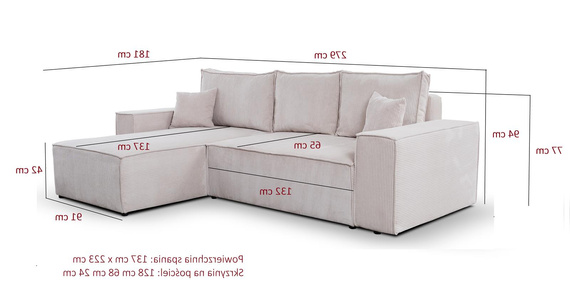 Ecksofa L-form MALAG Grau