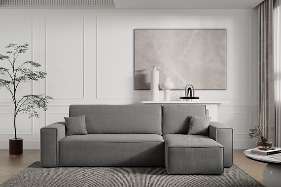 Ecksofa mit universelle Ottomane und Schlaffunktion KARL