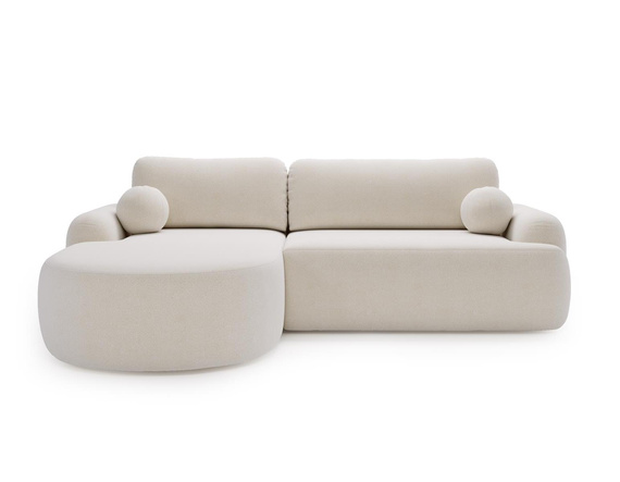Design Ecksofa L Form OLIO Weiß