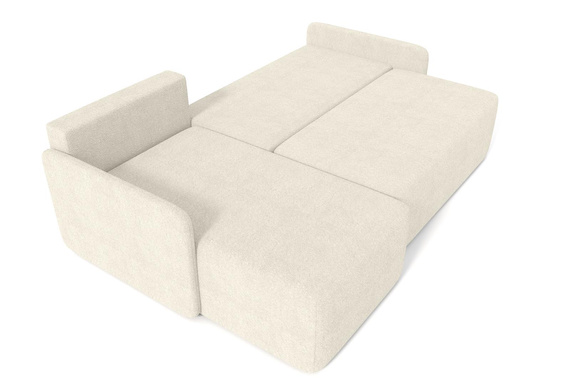 Ecksofa mit Schlaffunktion MODERNA Creme