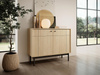 Kommode mit 2 Türen LONDON Eiche linea