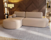 Modernes Ecksofa Hellbeige