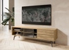 TV-Schrank mit 2 Schubladen Eiche SLOW