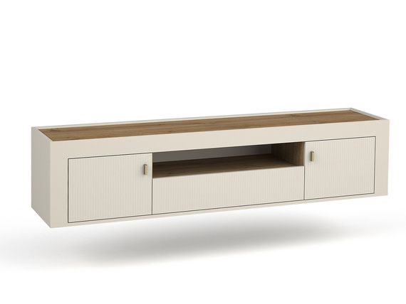 Lowboard hängend mit Lamellenoptik TRENDS Kaschmir