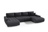 Großes Ecksofa in U-Form für Wohnzimmer MONA Beige