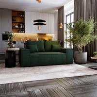 Schlafsofa mit Bettkasten kleine 188 cm breite MALAG Grün