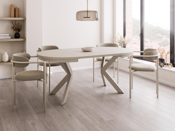 Runde Esstische BELLAMI  Schwarz Holz