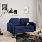 Schlafsofa klein 157 cm breit BELLA Blau