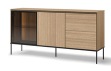 Kommode mit 2 Schubladen Eiche BUDI