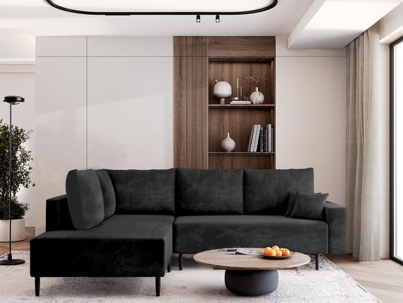 Ecksofa mit Schlaffunktion Graphit modern BLAIR