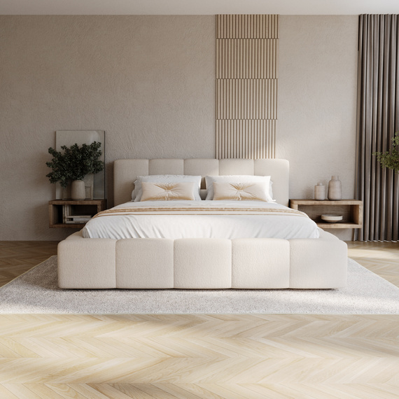 Polsterbett Designbett LARAS 180x200 Beige