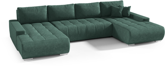 Großes Ecksofa in U-Form für Wohnzimmer MONA Beige