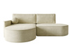 Designer Ecksofa L Premium Komfort in L Form Creme MORENO
