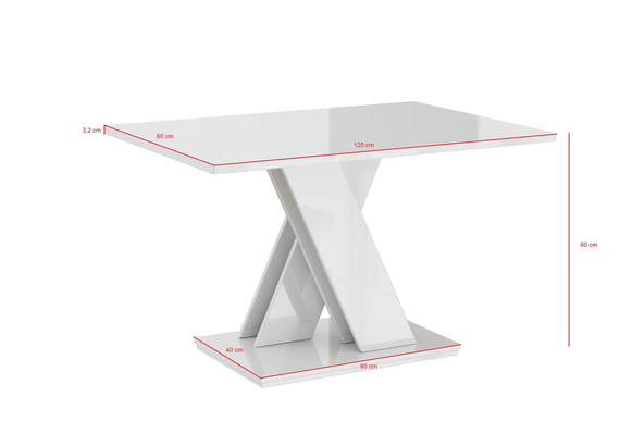 Couchtisch Modern Weiß+Beton