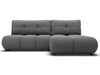 Platzsparende Eckcouch Graphit VETTO