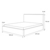 Polsterbett ohne Matratze ASTA 140x200 Beige