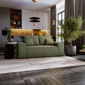 Schlafsofa mit Bettkasten kleine 188 cm breite MALAG Olivgrün