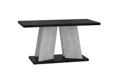 Couchtisch Sofatisch SANA Schwarz Hochglanz+Stone