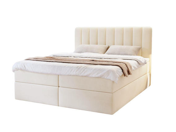 Modern Wolkenbett mit topper 140x200 creme MATHIAS