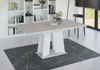 Ausziehbare Esstische SANA Beton+Weiß