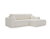 Cordstoff Ecksofa stilvoll Olivgrün