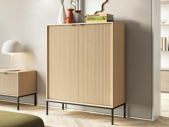 Mini Kommode mit 2 Türen 104 cm NANCY