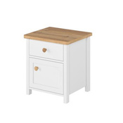 Nachtschrank mit Schublade Kinderzimmer TOMMY Weiß