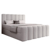 Boxspringbett BUBBLE Glamourös Boucle 180x200 Grau
