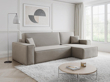 L-form Ecke mit universelle Ottomane CARLS BEIGE