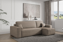 Ecksofa mit universelle Ottomane und Schlaffunktion KARL Beige