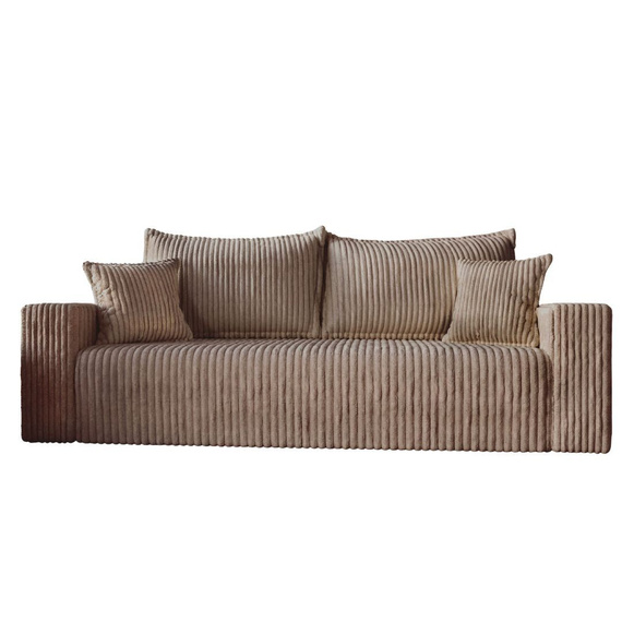 Modern cordstoff Schlafsofa beige CORDI