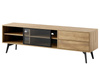 TV-Schrank mit 2 Schubladen Eiche SLOW