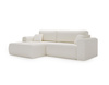 Cordstoff Ecksofa stilvoll Olivgrün