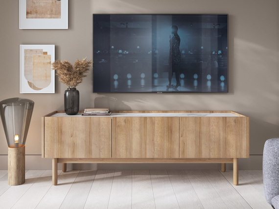 Fernsehschrank  POP dreitürig Scandi Eiche riviera 