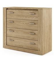 Kommode mit 4 Schubladen VENTI Eiche Shetland