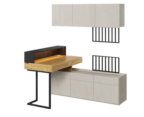 TEEN FLEX Schreibtisch,Aufsatz, Hängeschrank, Kommode