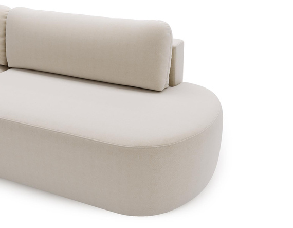 Modernes Ecksofa Hellbeige
