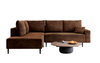 Ecksofa Linkes Bonell ultra bequem Braun modern BLAIR 