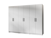 Kleiderschrank POLA für den Flur Breite: 234 cm Weiß