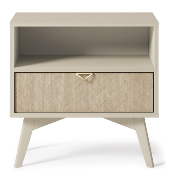 Nachtisch mit Schublade Skandinavisch design MARIA Beige