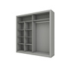Schwebetürenschrank mit Spiegel ARTI 08 Grau