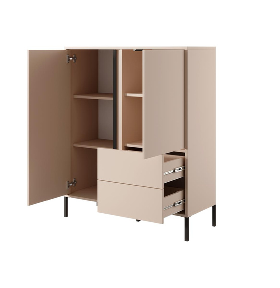Hochkommode Kommode led NINA Beige