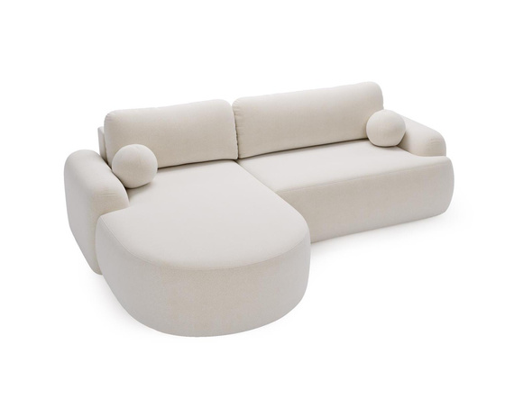 Design Ecksofa L Form OLIO Weiß