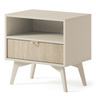 Nachtisch mit Schublade Skandinavisch design MARIA Beige