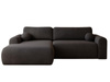 Design Ecksofa in modernem stil velvet graphit links AURA