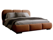 Polsterbett Design mit Stauraum 140x200 Kupfer