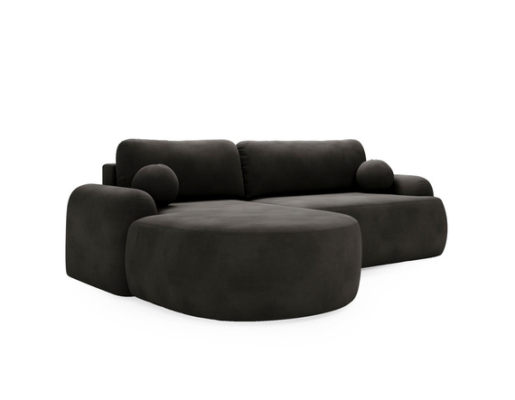 Ecksofa boucle L-Form OLIO Anthrazit
