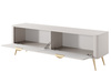 TV Tisch beige mit goldenen griffen BELLO
